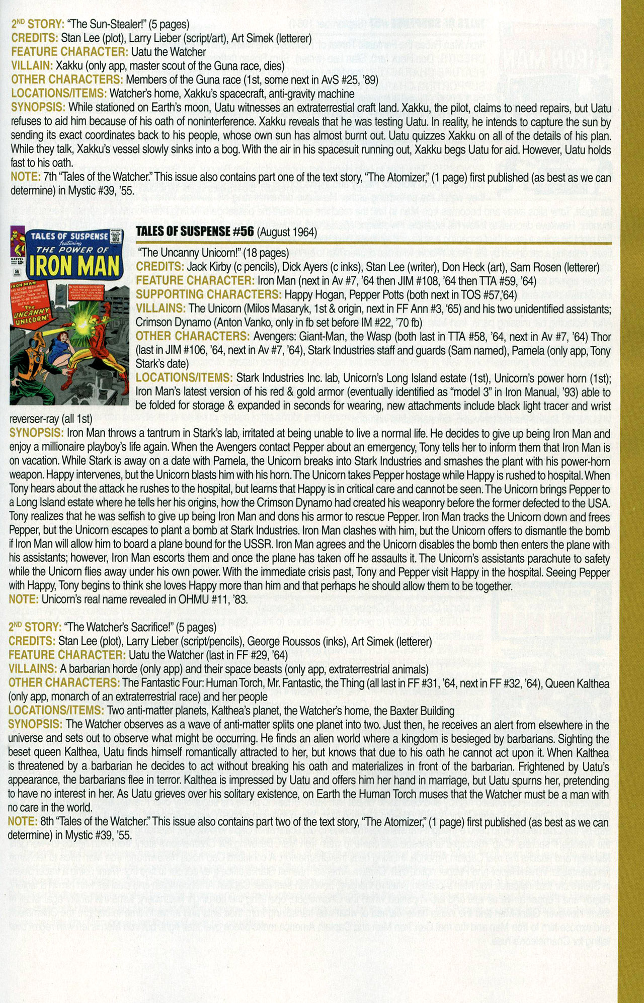 Read online Official Index to the Marvel Universe comic -  Issue #1 - 35
