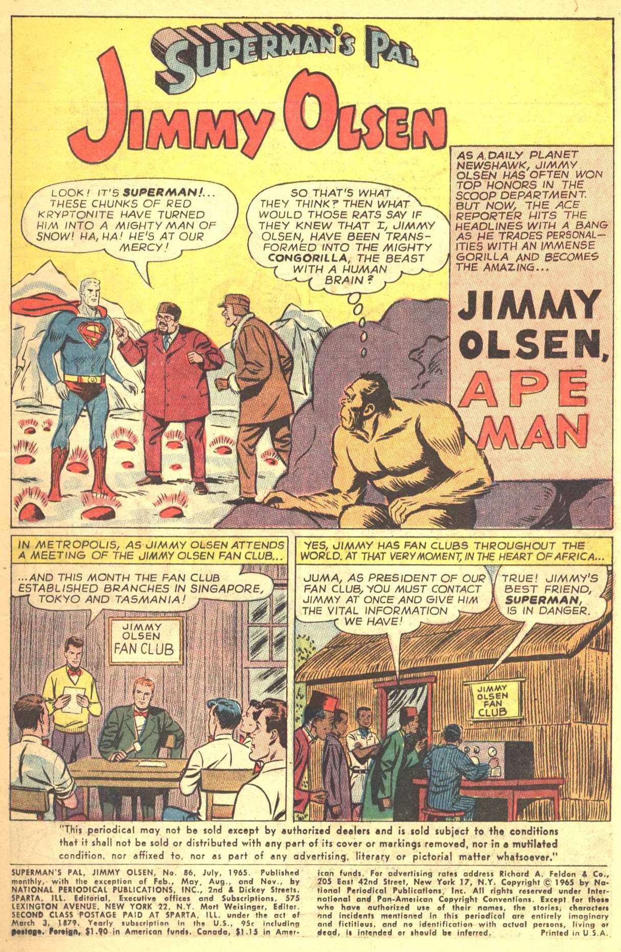 Read online Superman's Pal Jimmy Olsen comic -  Issue #86 - 3