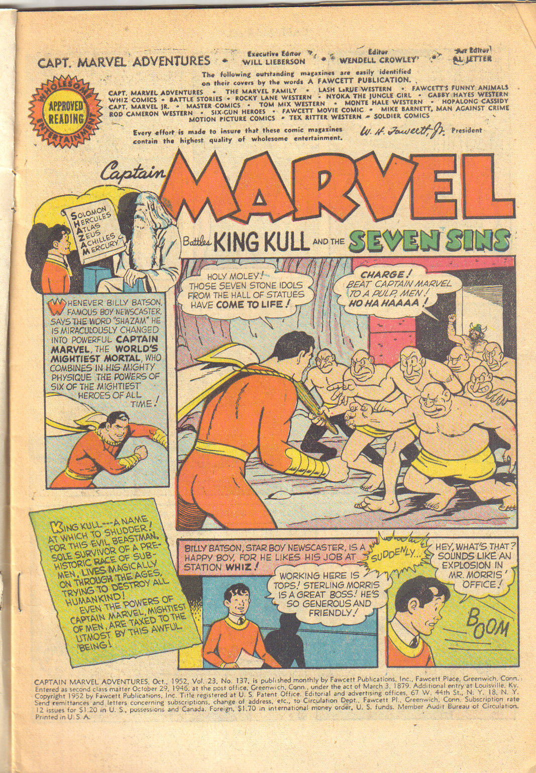 Read online Captain Marvel Adventures comic -  Issue #137 - 3
