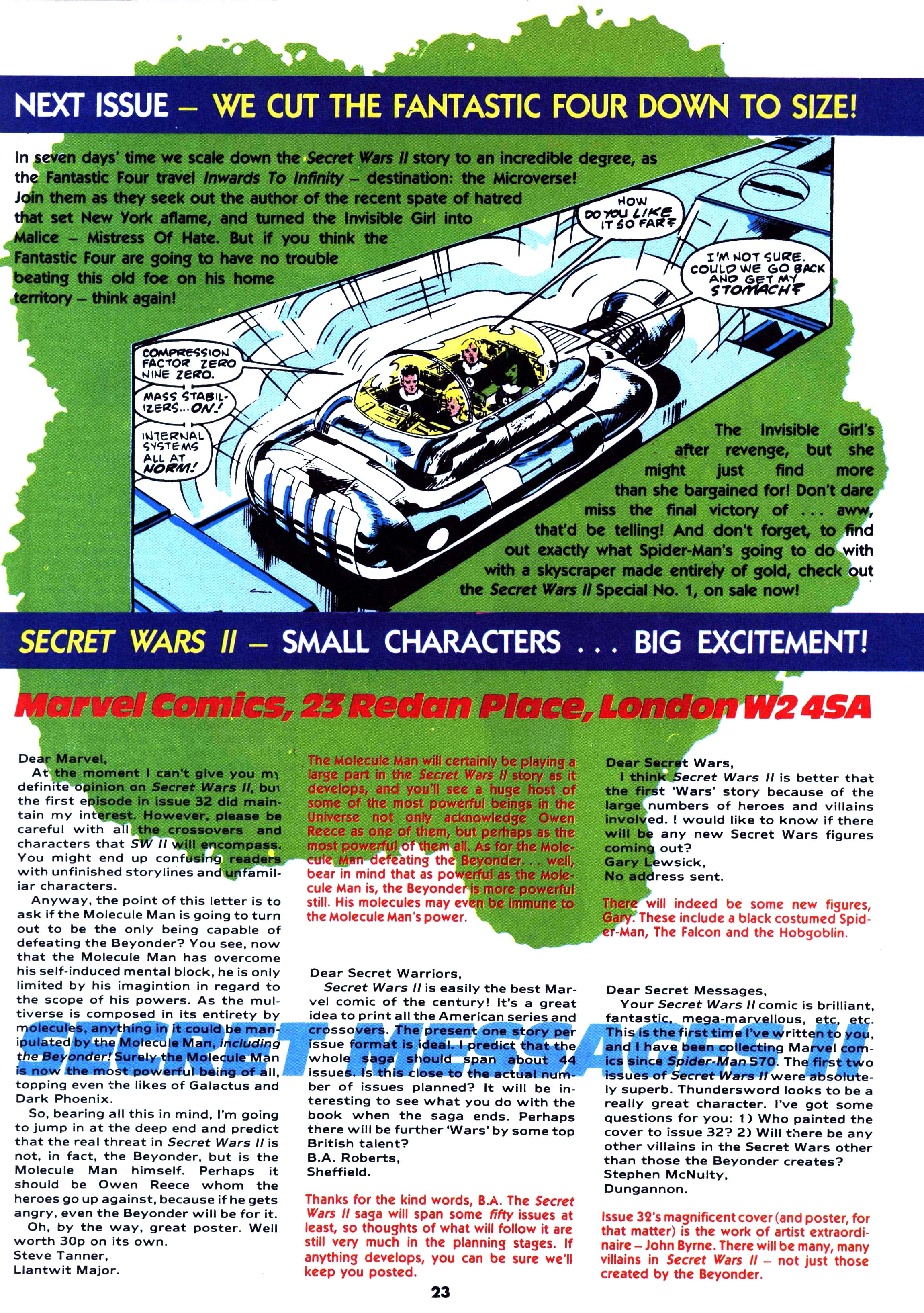Read online Secret Wars (1985) comic -  Issue #41 - 23
