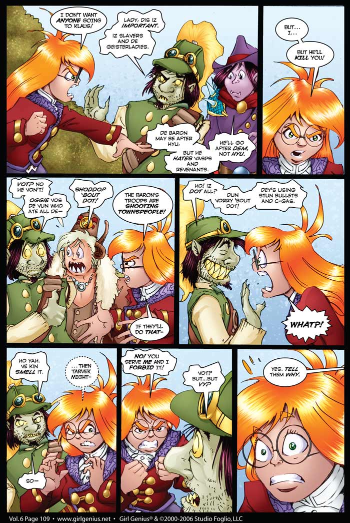 Read online Girl Genius (2002) comic -  Issue #6 - 110