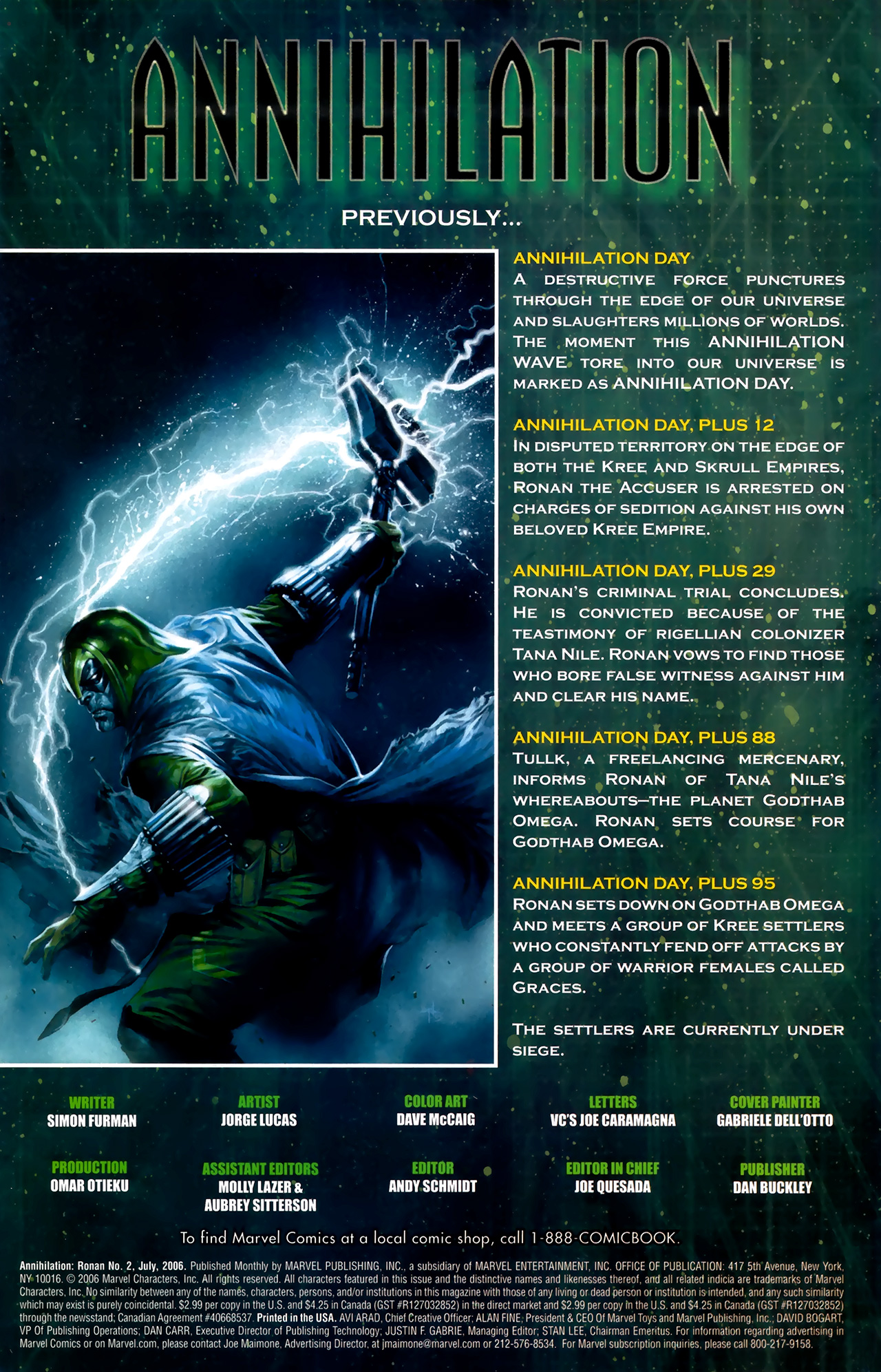Read online Annihilation: Ronan comic -  Issue #2 - 2