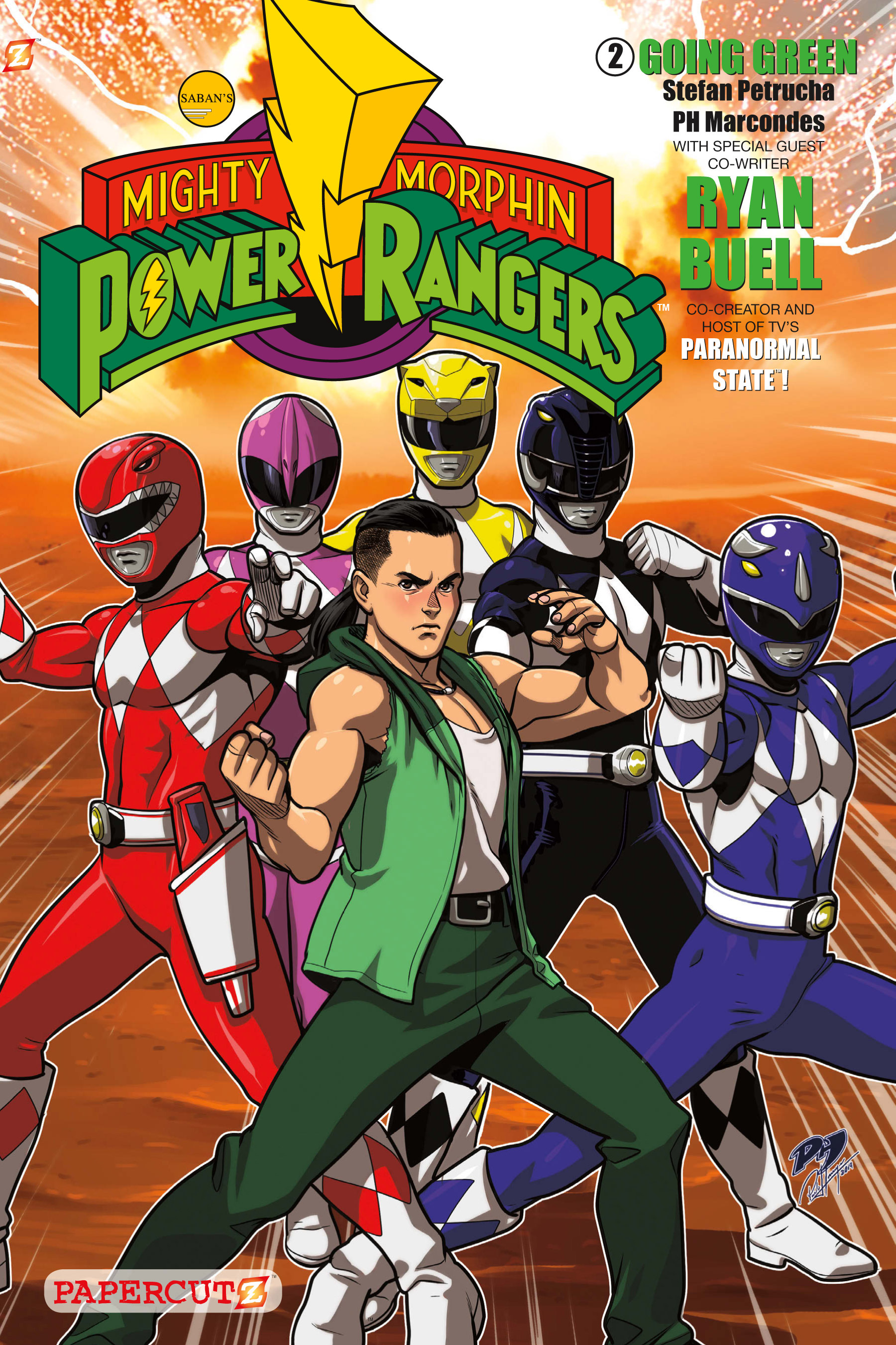 Read online Mighty Morphin Power Rangers: Going Green comic -  Issue # Full - 1