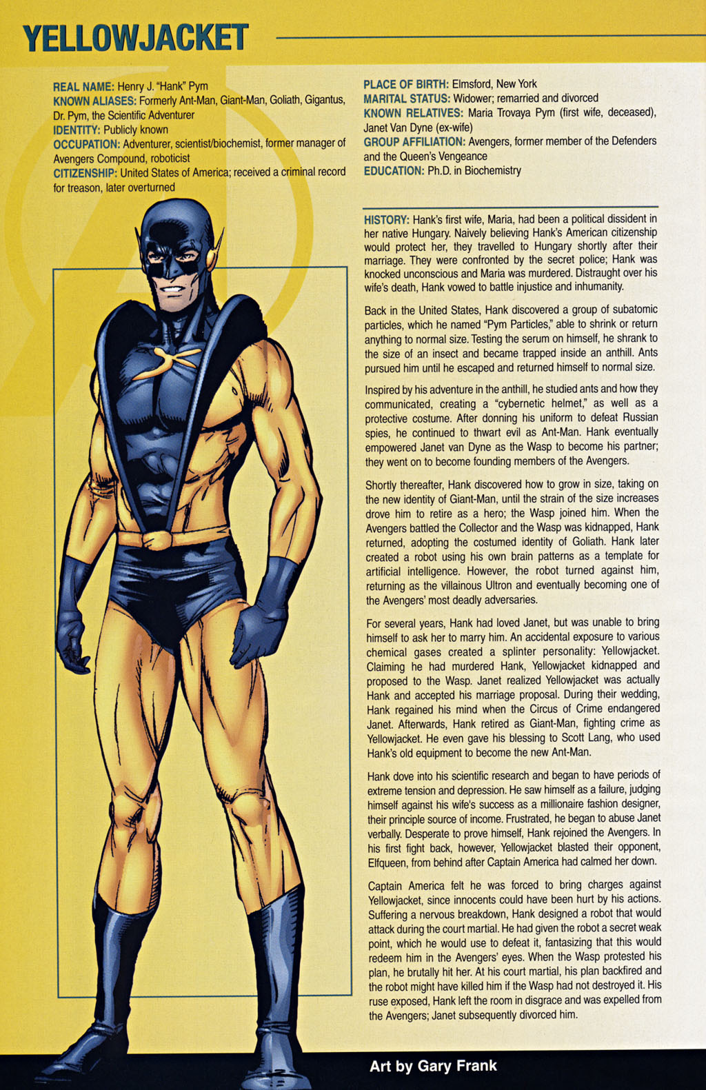 Read online The Official Handbook of the Marvel Universe: The Avengers comic -  Issue # Full - 43
