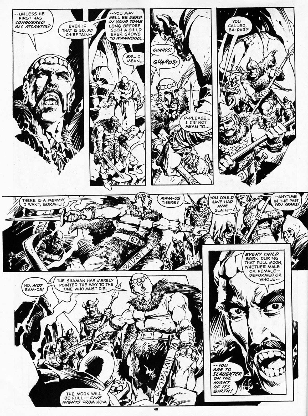 Read online The Savage Sword Of Conan comic -  Issue #190 - 50