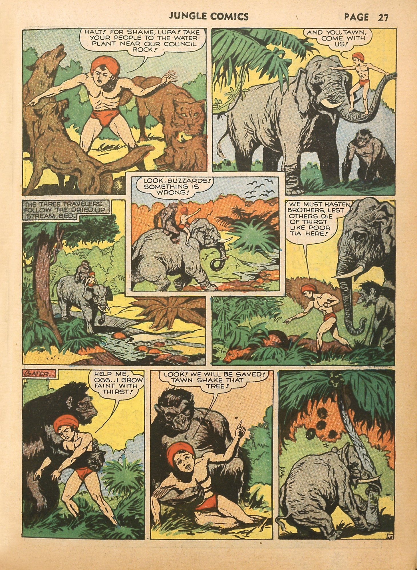 Read online Jungle Comics comic -  Issue #13 - 29