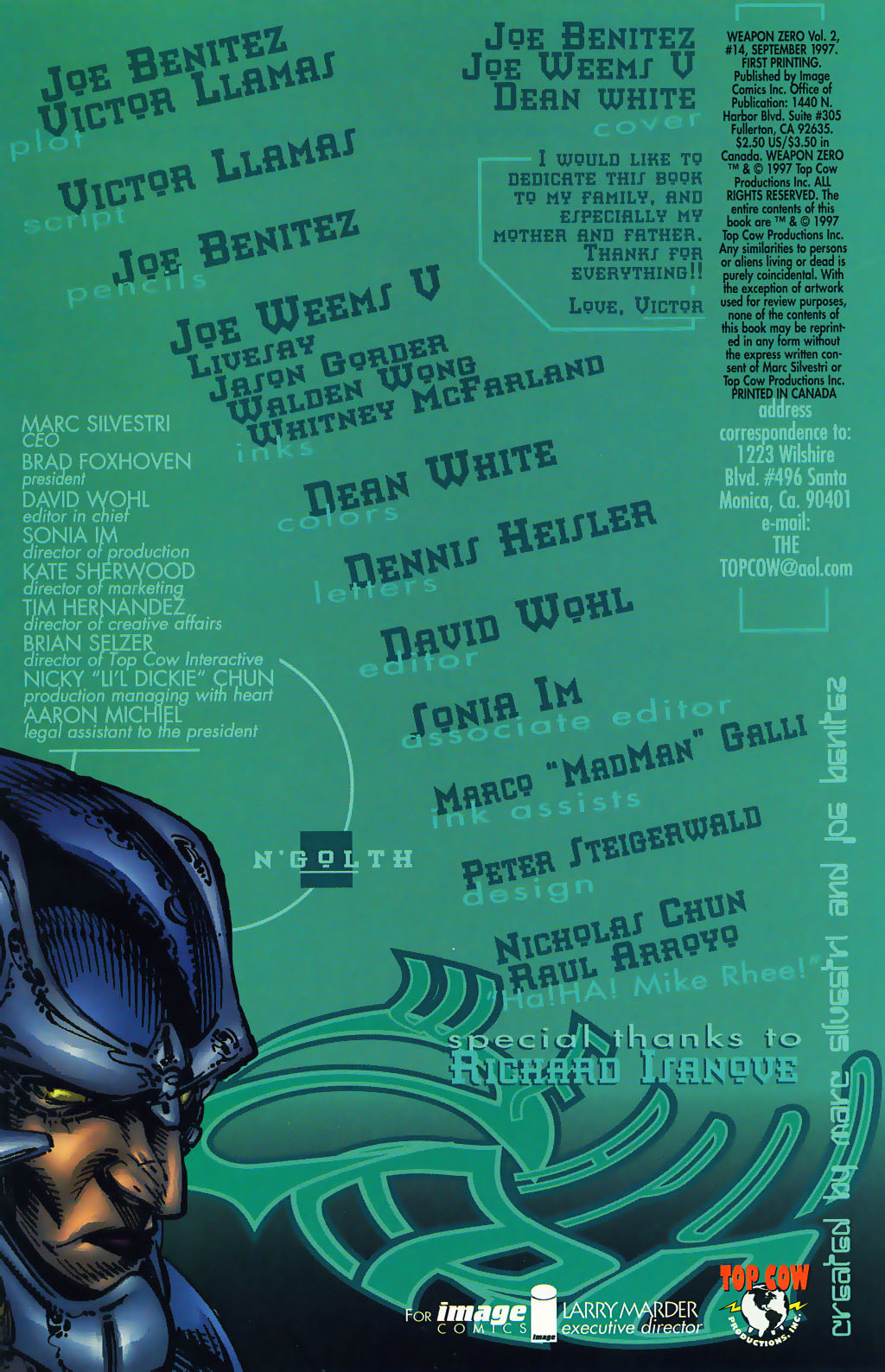 Read online Weapon Zero comic -  Issue #14 - 2
