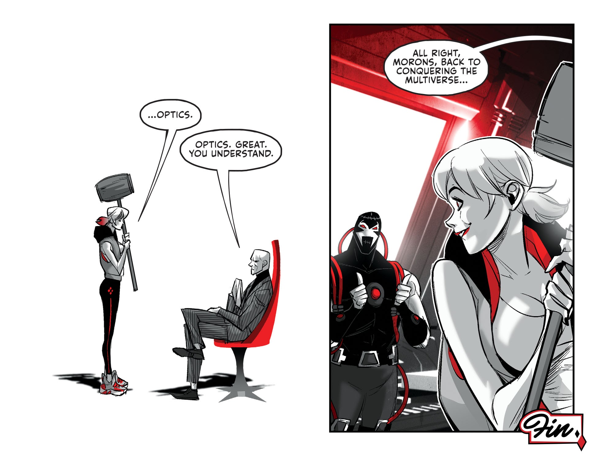 Read online Harley Quinn Black   White   Red comic -  Issue #13 - 23