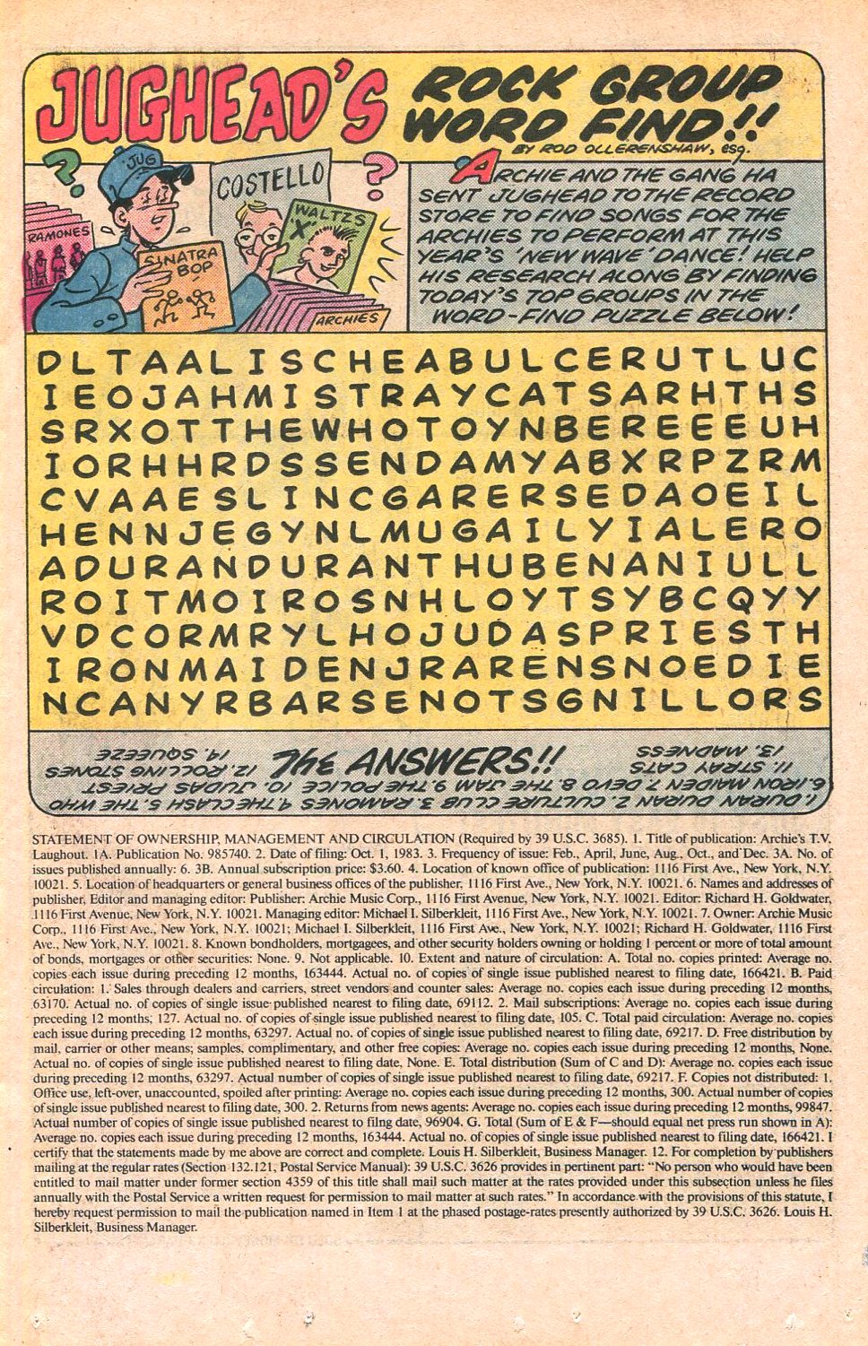 Read online Archie's TV Laugh-Out comic -  Issue #95 - 11