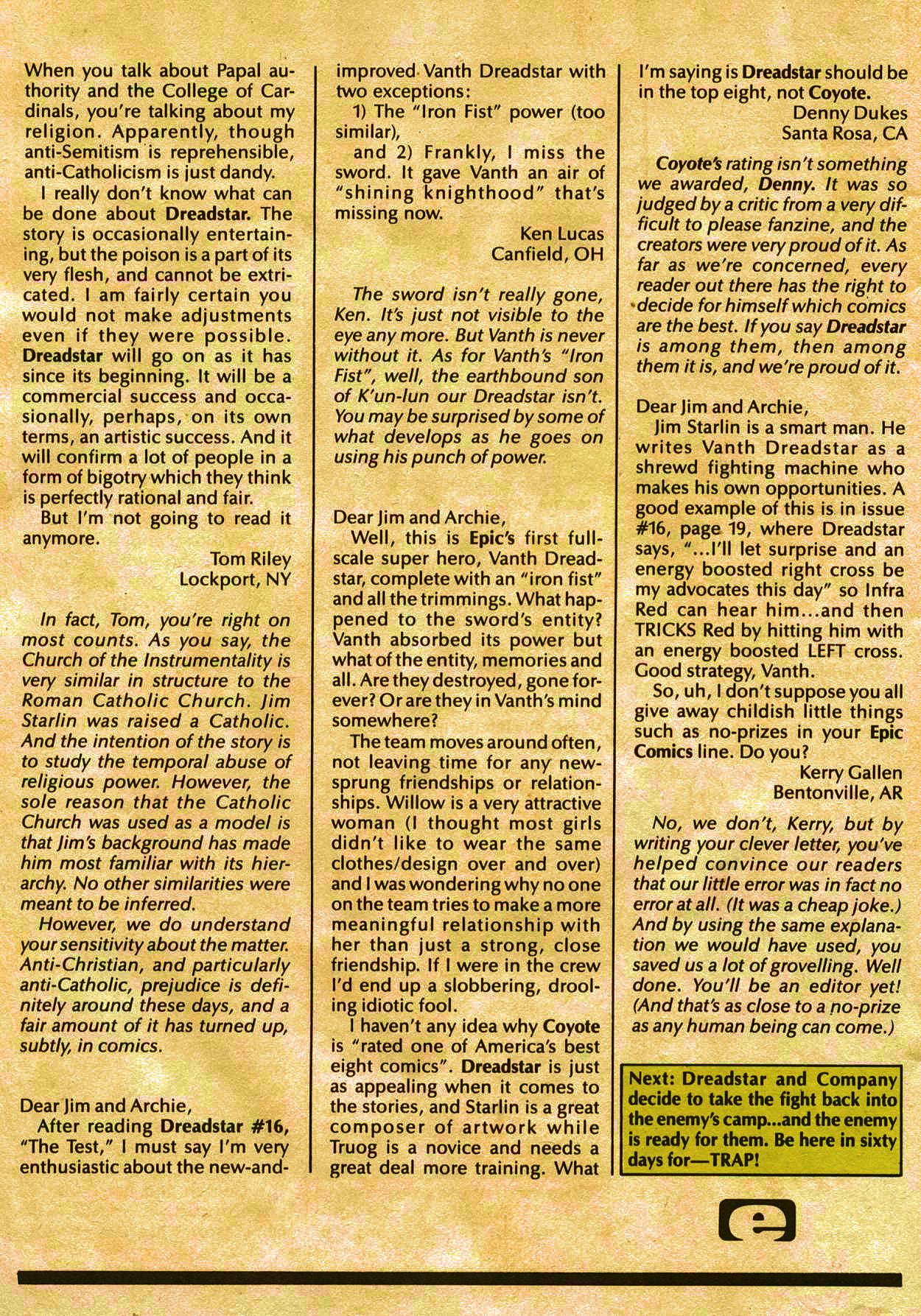 Read online Dreadstar comic -  Issue #18 - 35