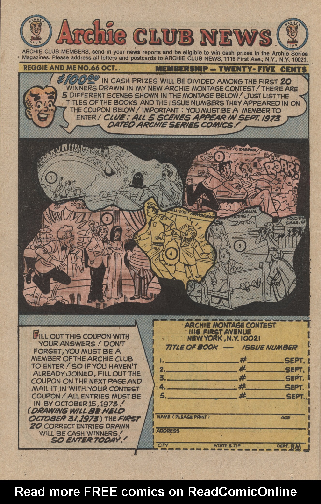 Read online Reggie and Me (1966) comic -  Issue #66 - 41