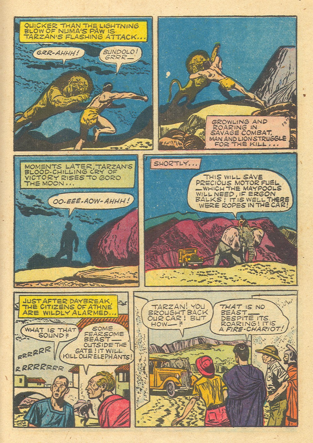 Read online Tarzan (1948) comic -  Issue #39 - 39