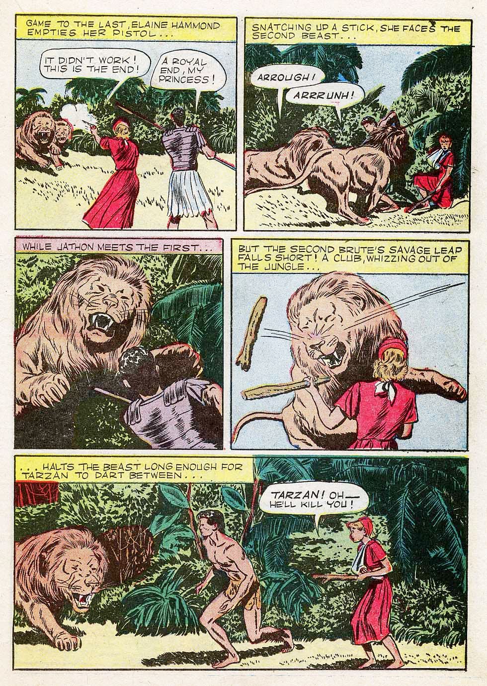 Read online Tarzan (1948) comic -  Issue #21 - 23
