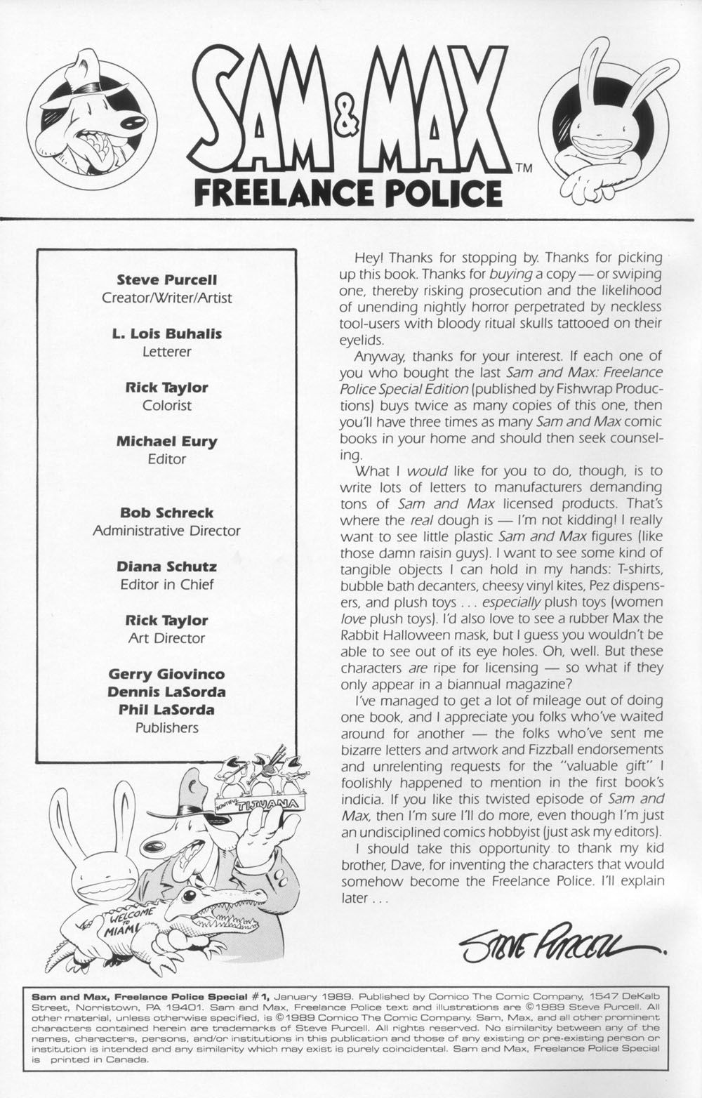 Read online Sam & Max Freelance Police Special comic -  Issue # Full - 2