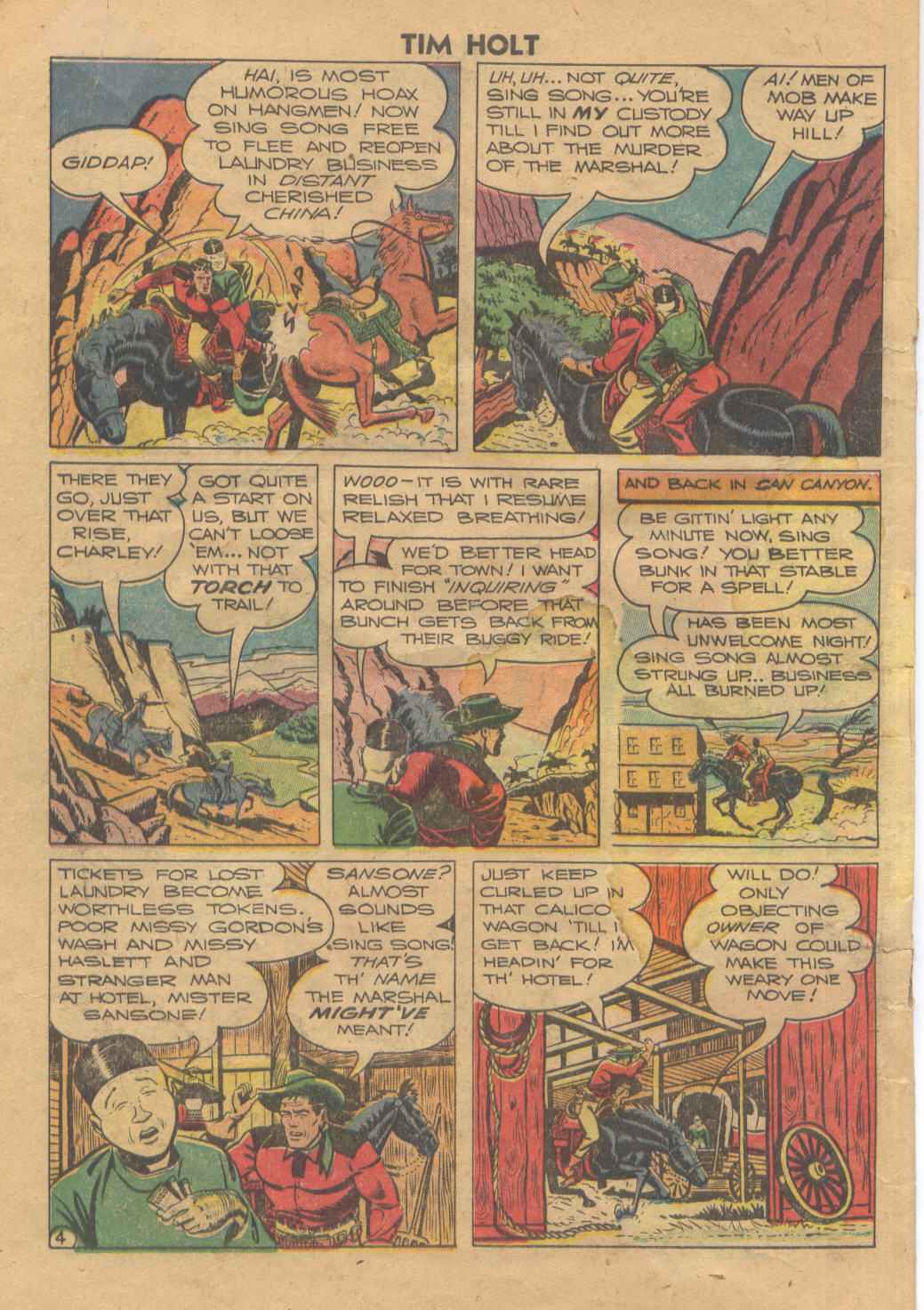 Read online Tim Holt comic -  Issue #6 - 20