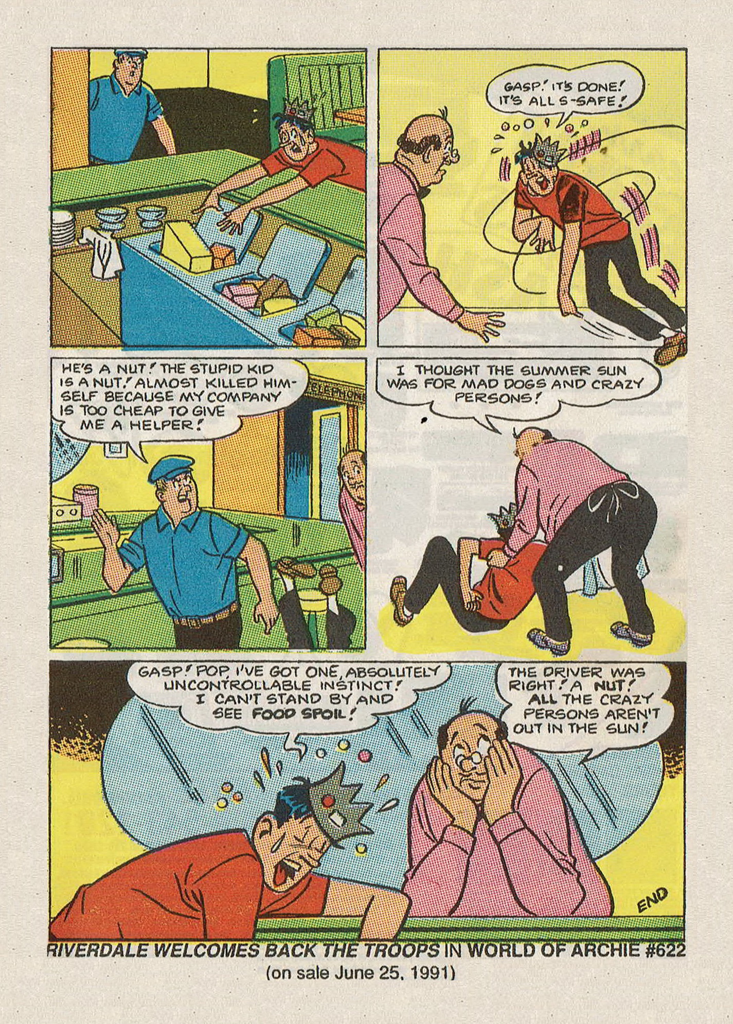 Read online Jughead Jones Comics Digest comic -  Issue #70 - 129