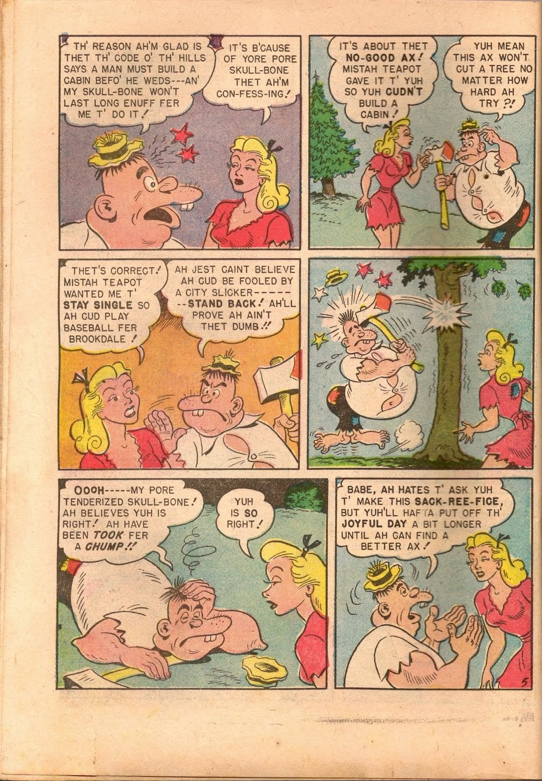Read online Babe (1948) comic -  Issue #3 - 25