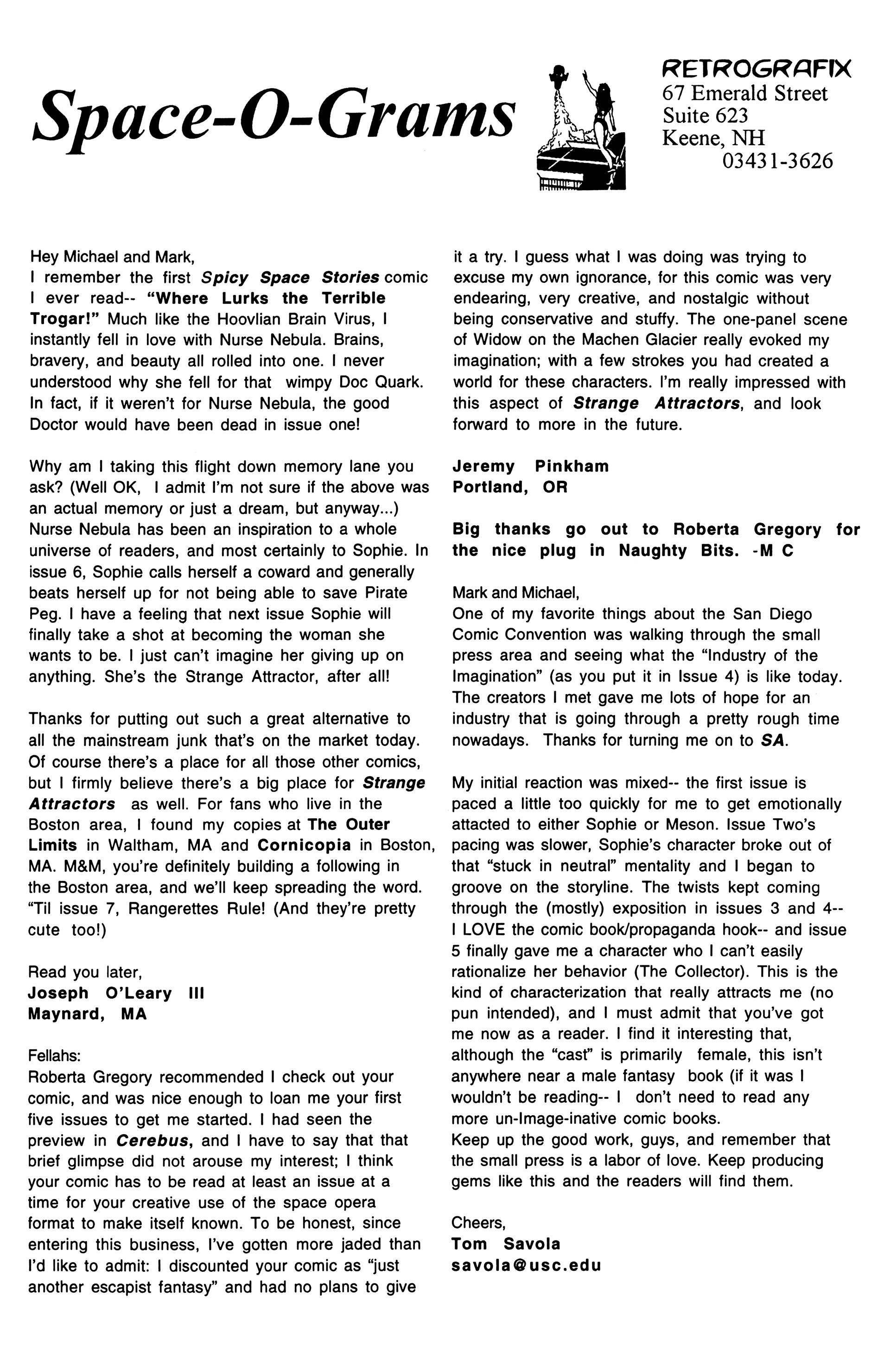 Read online Strange Attractors (1993) comic -  Issue #7 - 26