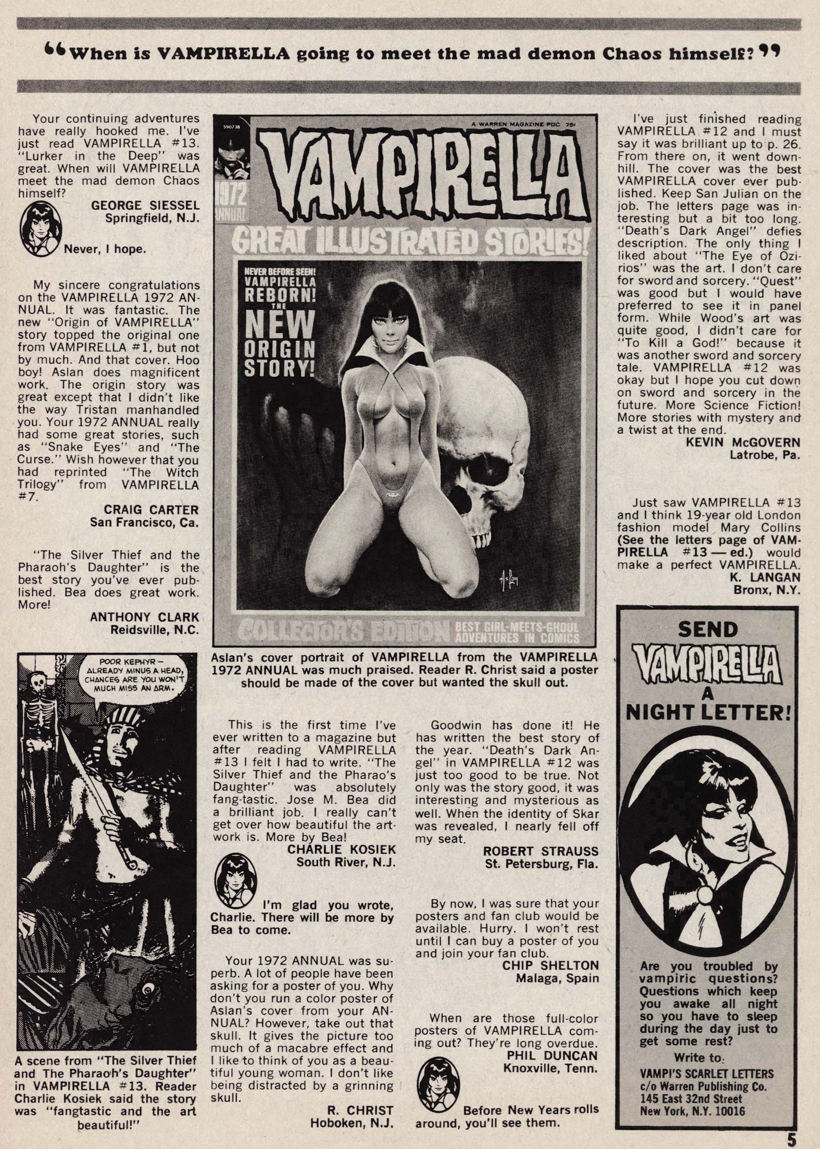 Read online Vampirella (1969) comic -  Issue #15 - 5