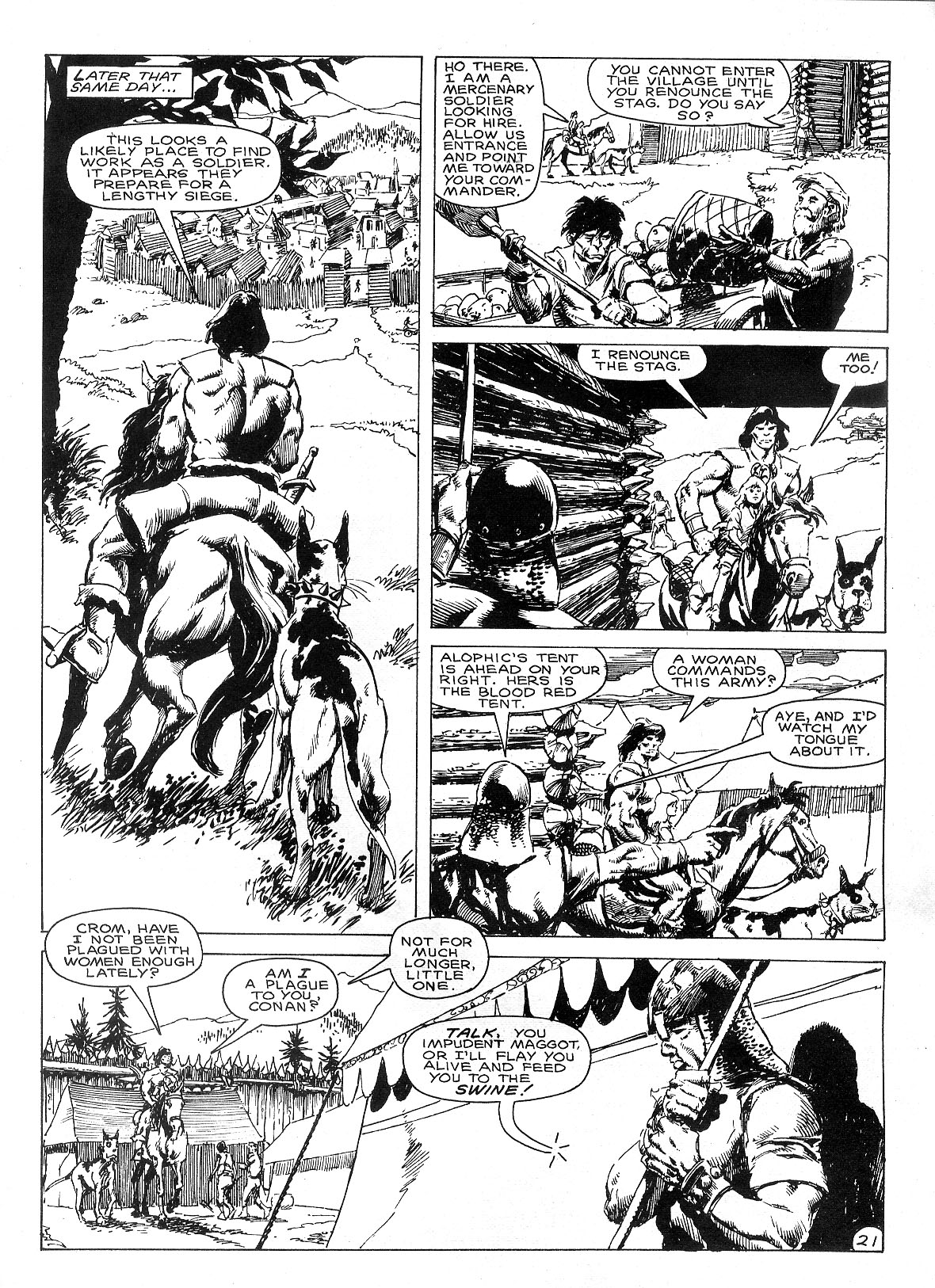 Read online The Savage Sword Of Conan comic -  Issue #145 - 27
