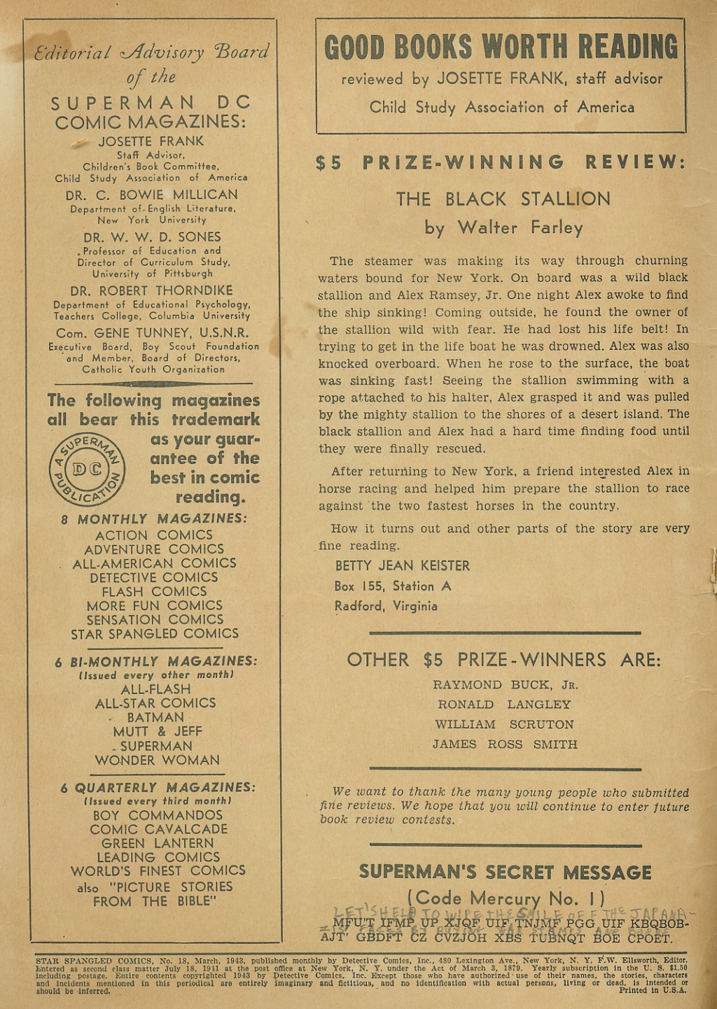 Read online Star Spangled Comics comic -  Issue #18 - 3