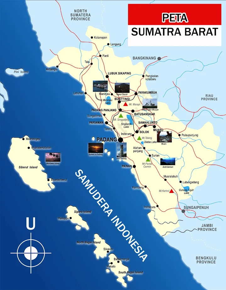 Peta Sumatra Barat lengkap
