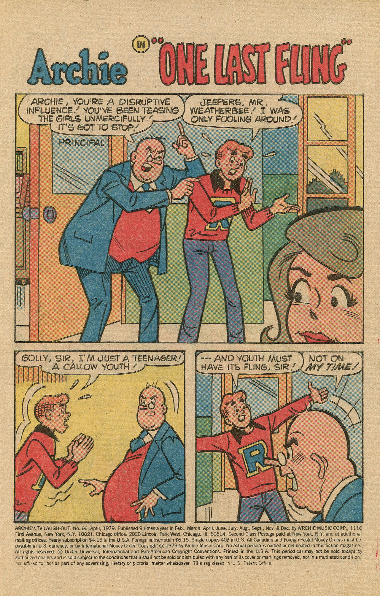 Read online Archie's TV Laugh-Out comic -  Issue #66 - 3