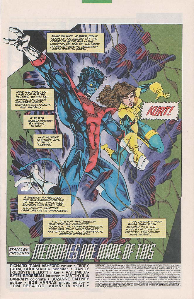 Read online Excalibur (1988) comic -  Issue #73 - 2