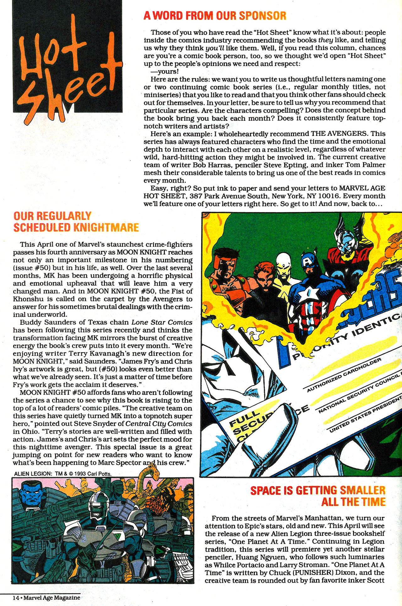 Read online Marvel Age comic -  Issue #124 - 15
