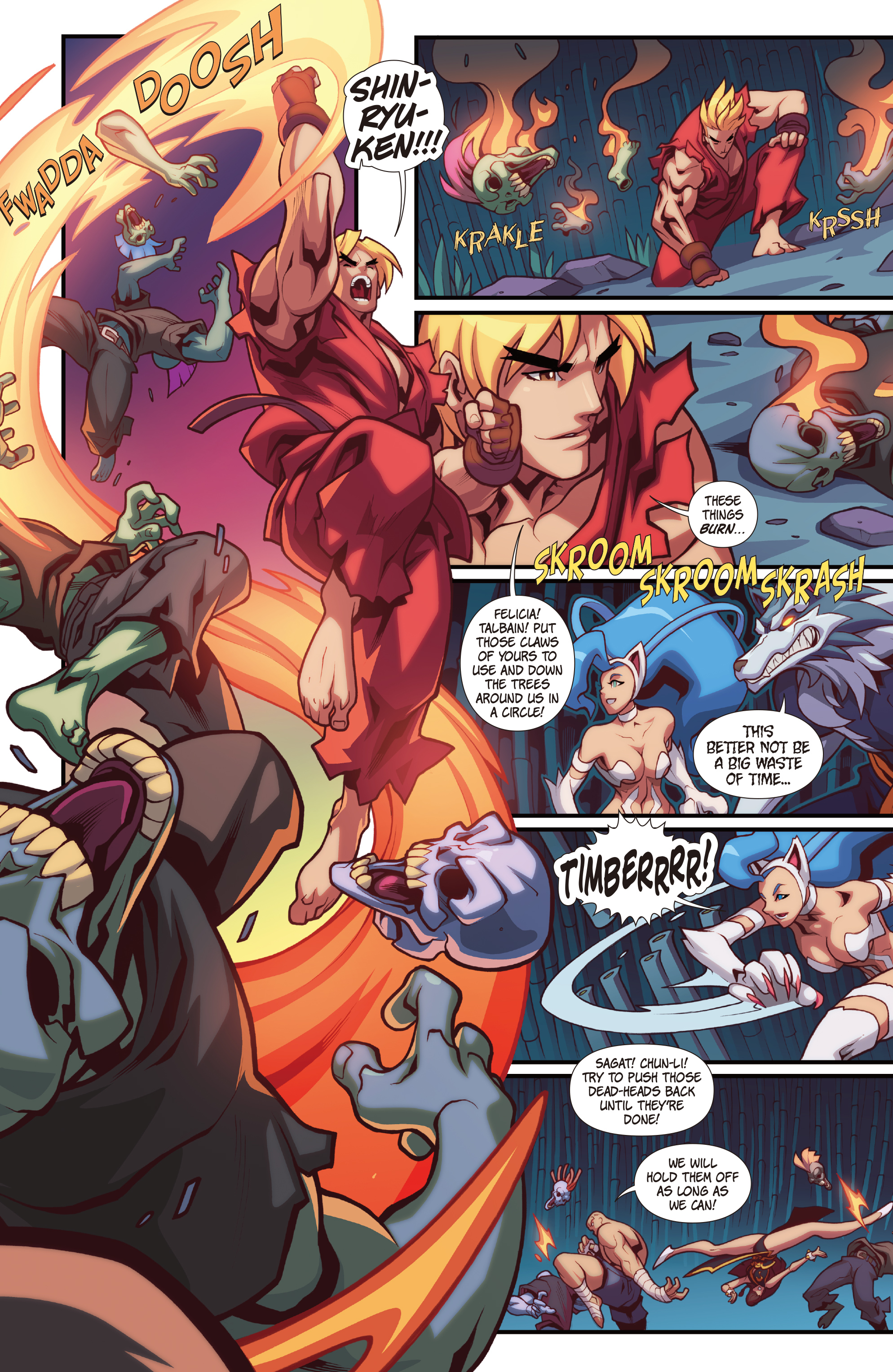 Read online Street Fighter VS Darkstalkers comic -  Issue #2 - 15