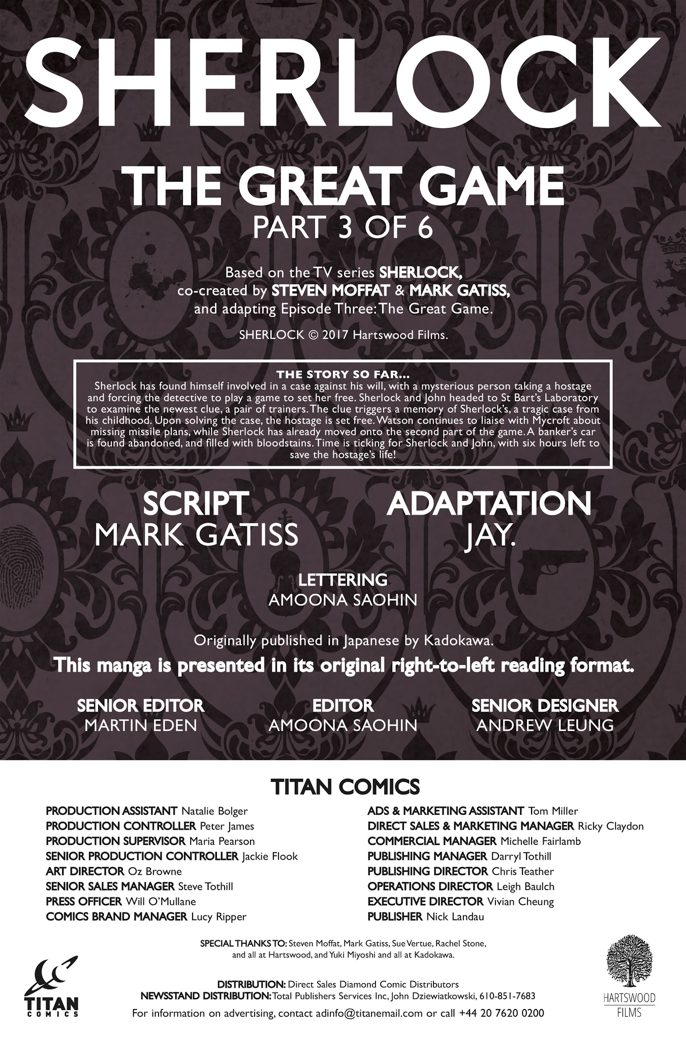 Read online Sherlock: The Great Game comic -  Issue #3 - 3