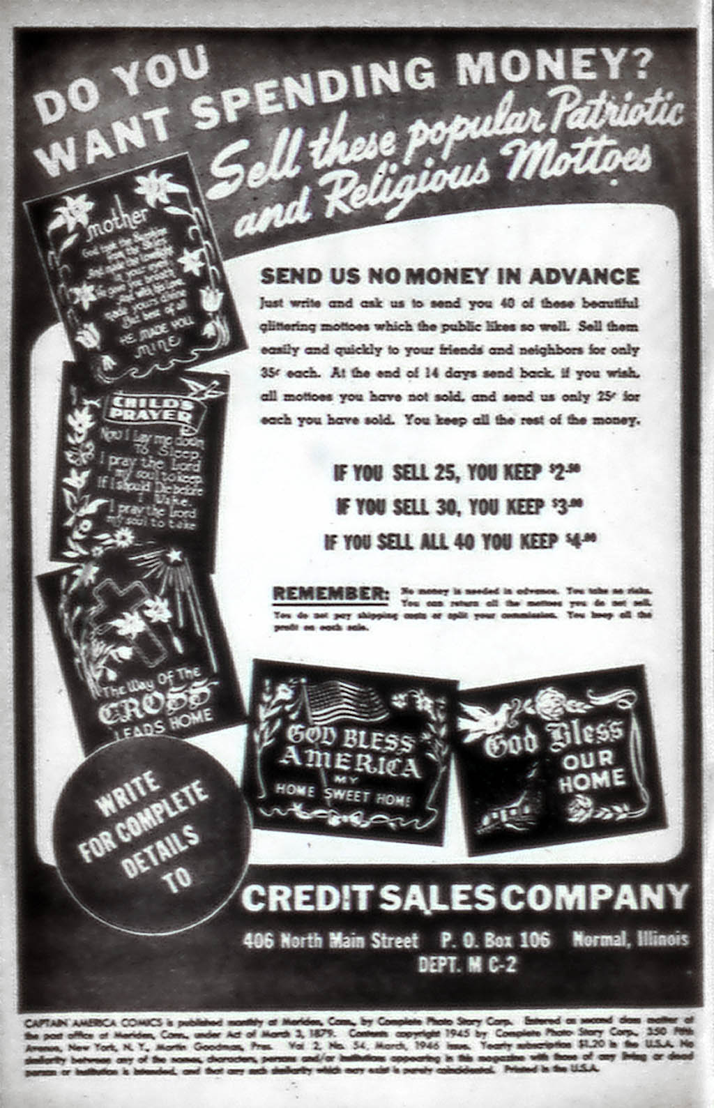 Read online Captain America Comics comic -  Issue #54 - 2