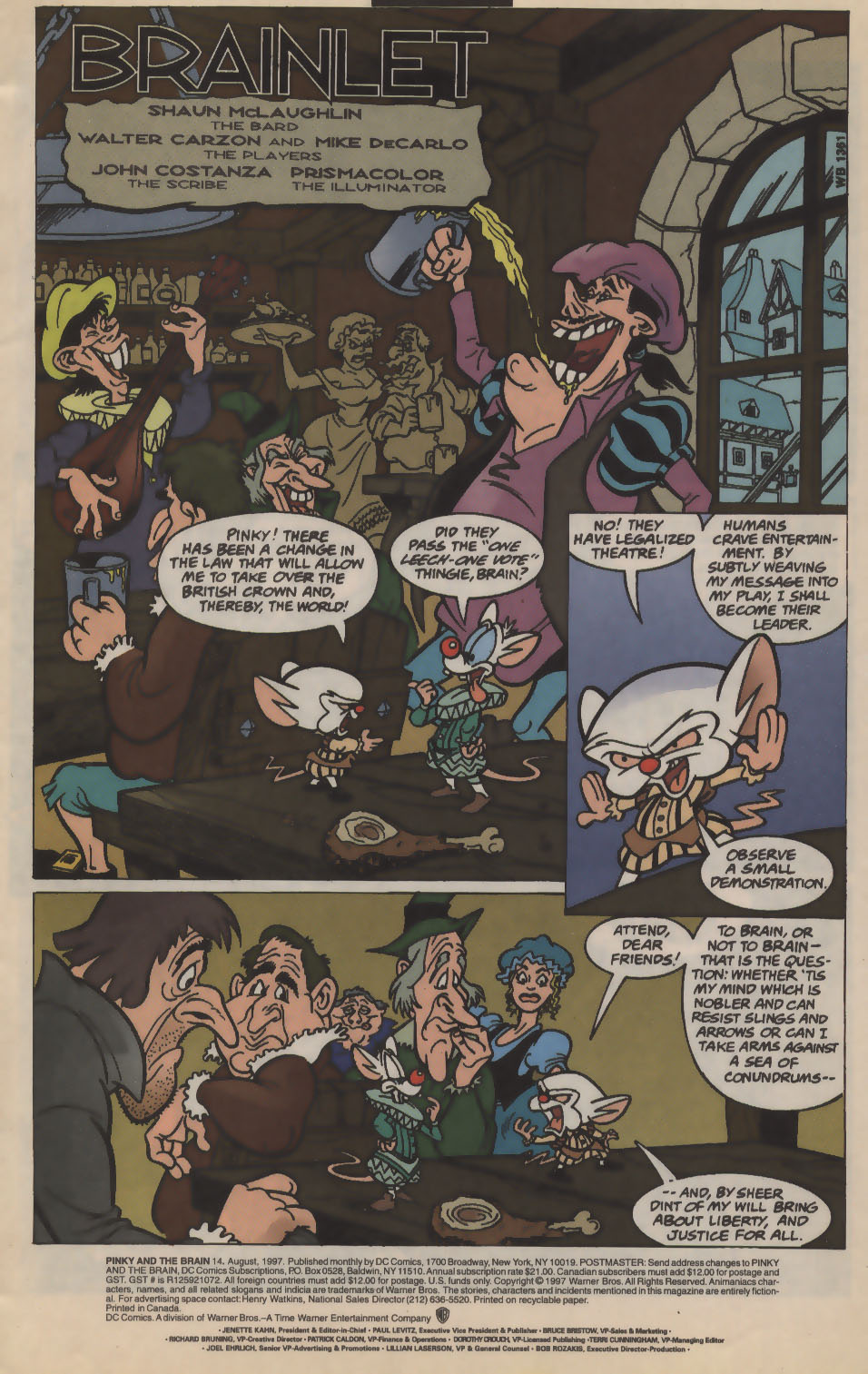 Read online Pinky and The Brain comic -  Issue #14 - 2