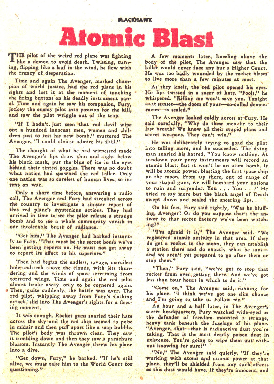 Read online Blackhawk (1957) comic -  Issue #37 - 40