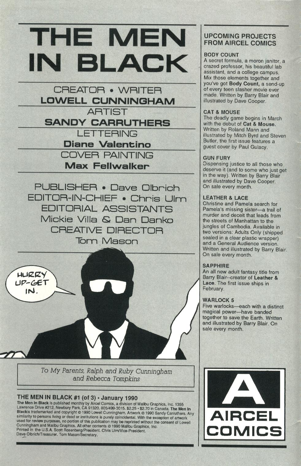 Read online The Men in Black comic -  Issue #1 - 2