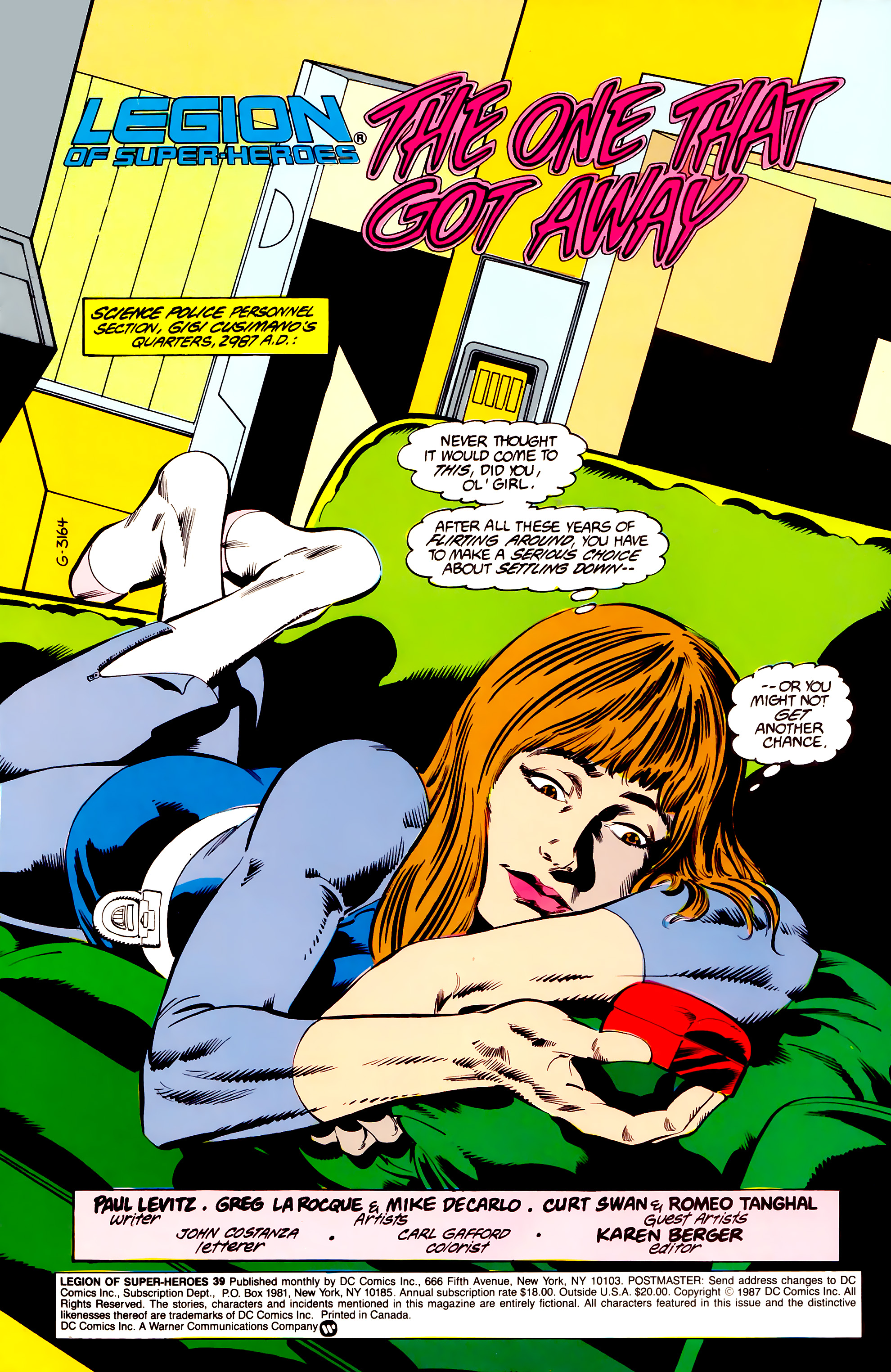 Read online Legion of Super-Heroes (1984) comic -  Issue #39 - 2