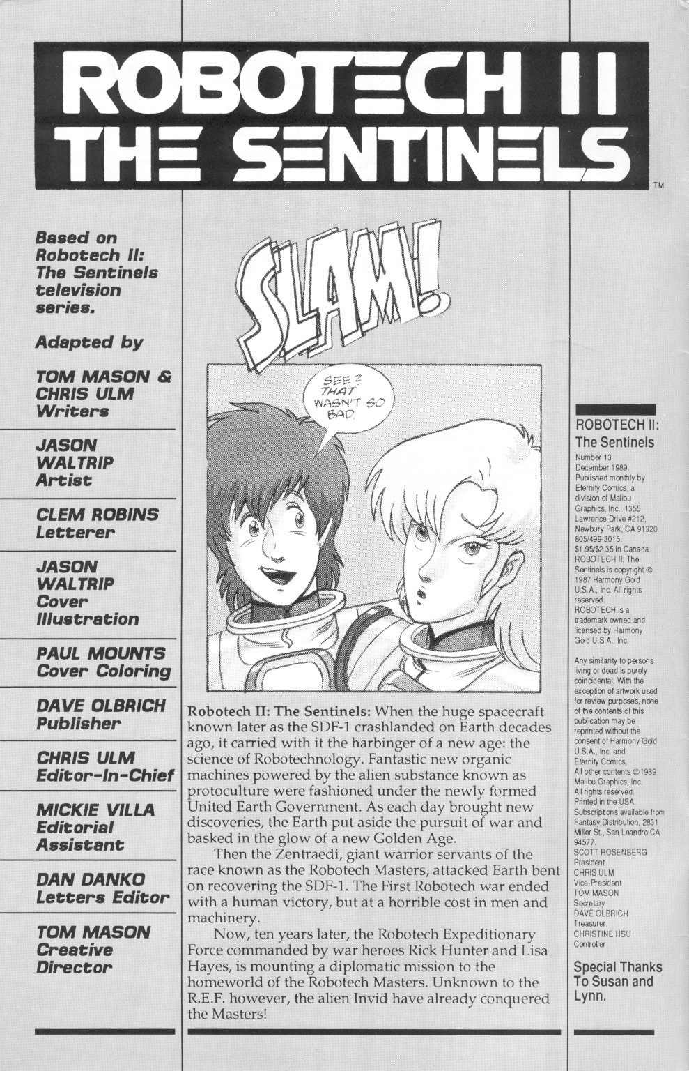 <{ $series->title }} issue Robotech II: The Sentinels Book 1 Issue #13 - Page 2