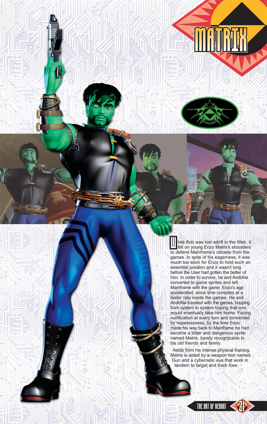 Read online The Art of Reboot comic -  Issue # TPB - 21