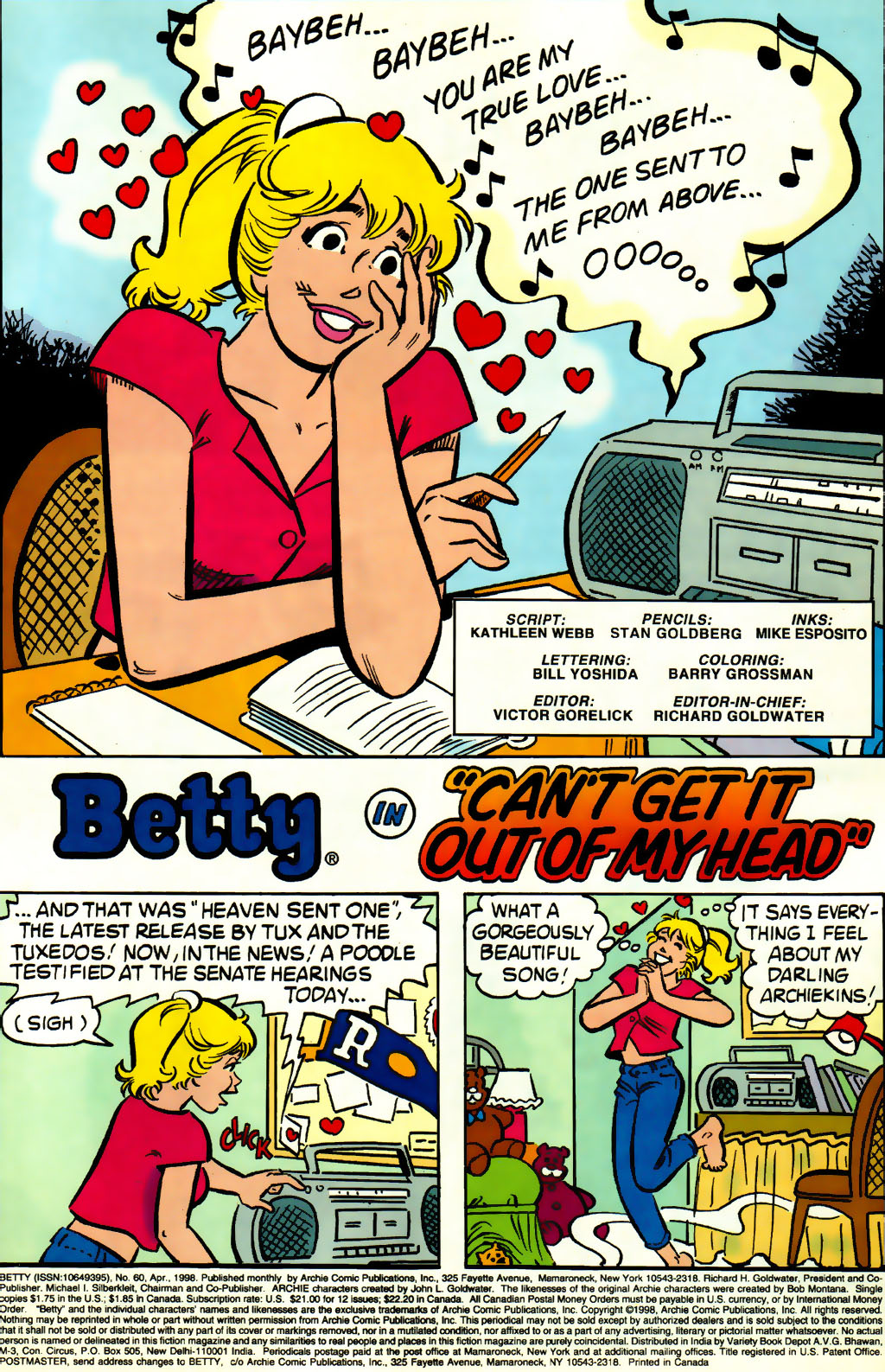 Read online Betty comic -  Issue #60 - 2