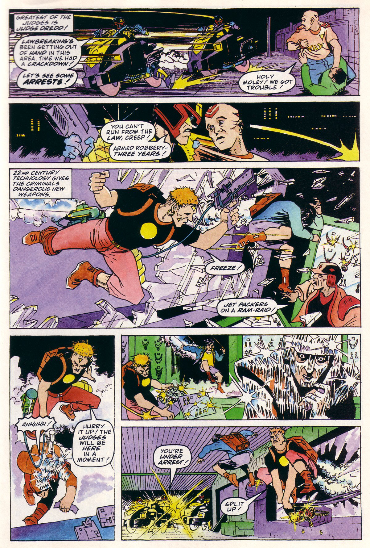 Read online Judge Dredd Lawman of the Future comic -  Issue #1 - 5
