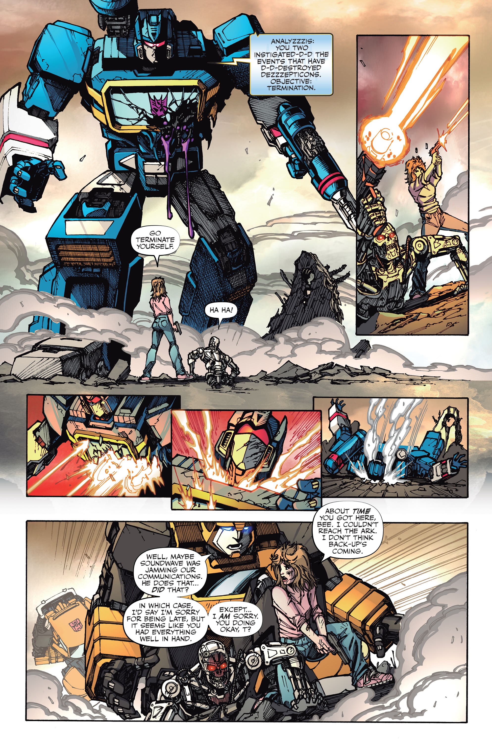 Read online Transformers vs. the Terminator comic -  Issue #4 - 14