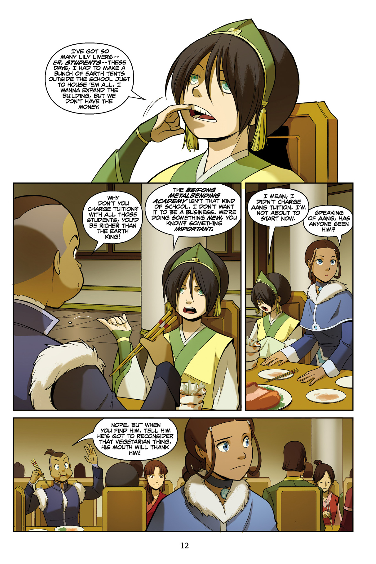 Read online Nickelodeon Avatar: The Last Airbender - The Rift comic -  Issue # Part 1 - 13
