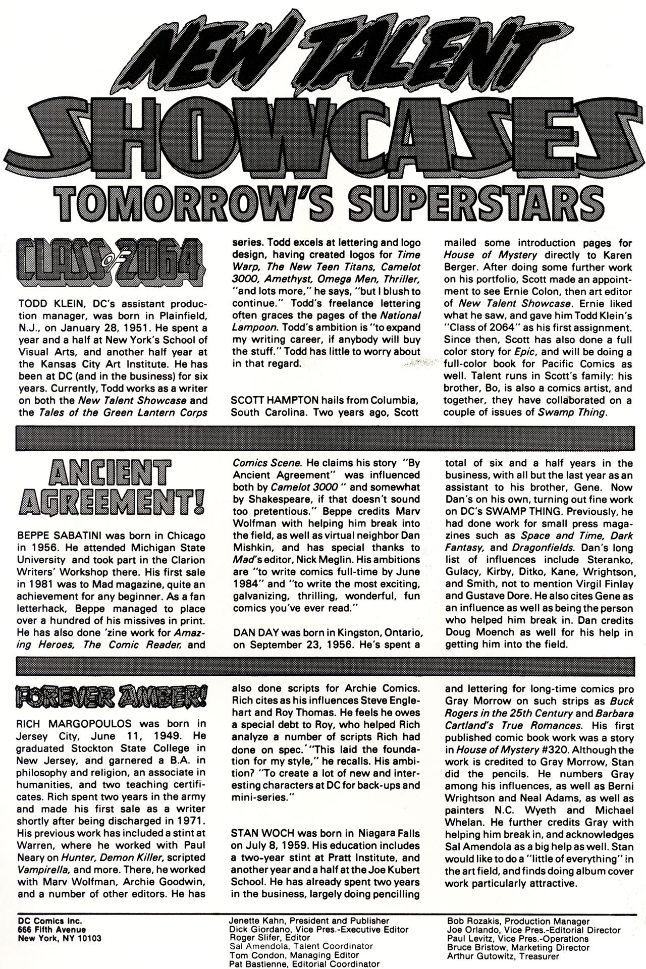 Read online The New Talent Showcase comic -  Issue #3 - 2