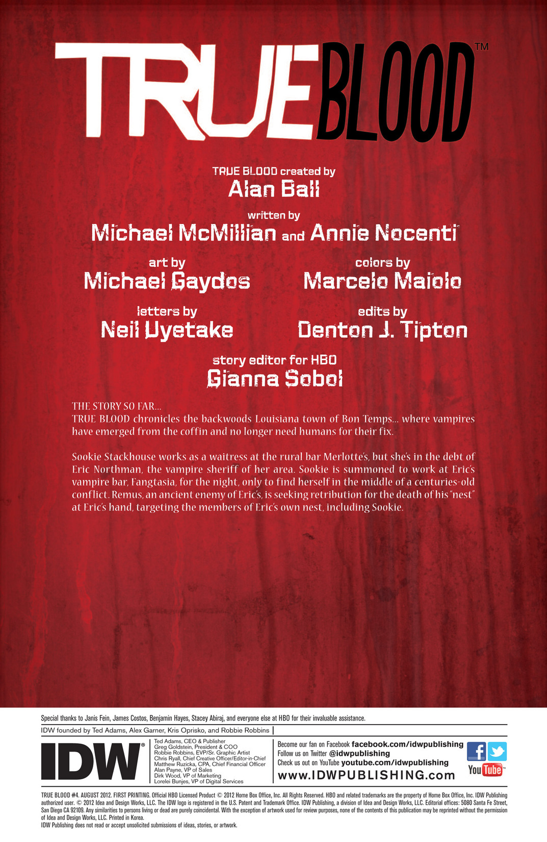 Read online True Blood (2012) comic -  Issue #4 - 2