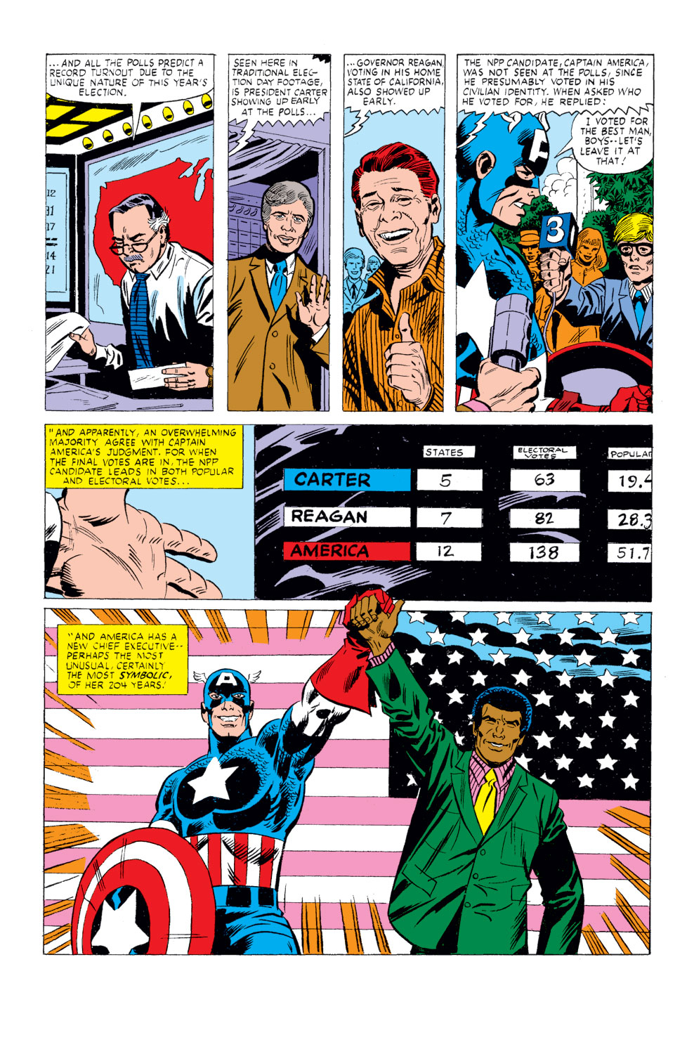 What If? (1977) issue 26 - Captain America had been elected president - Page 9