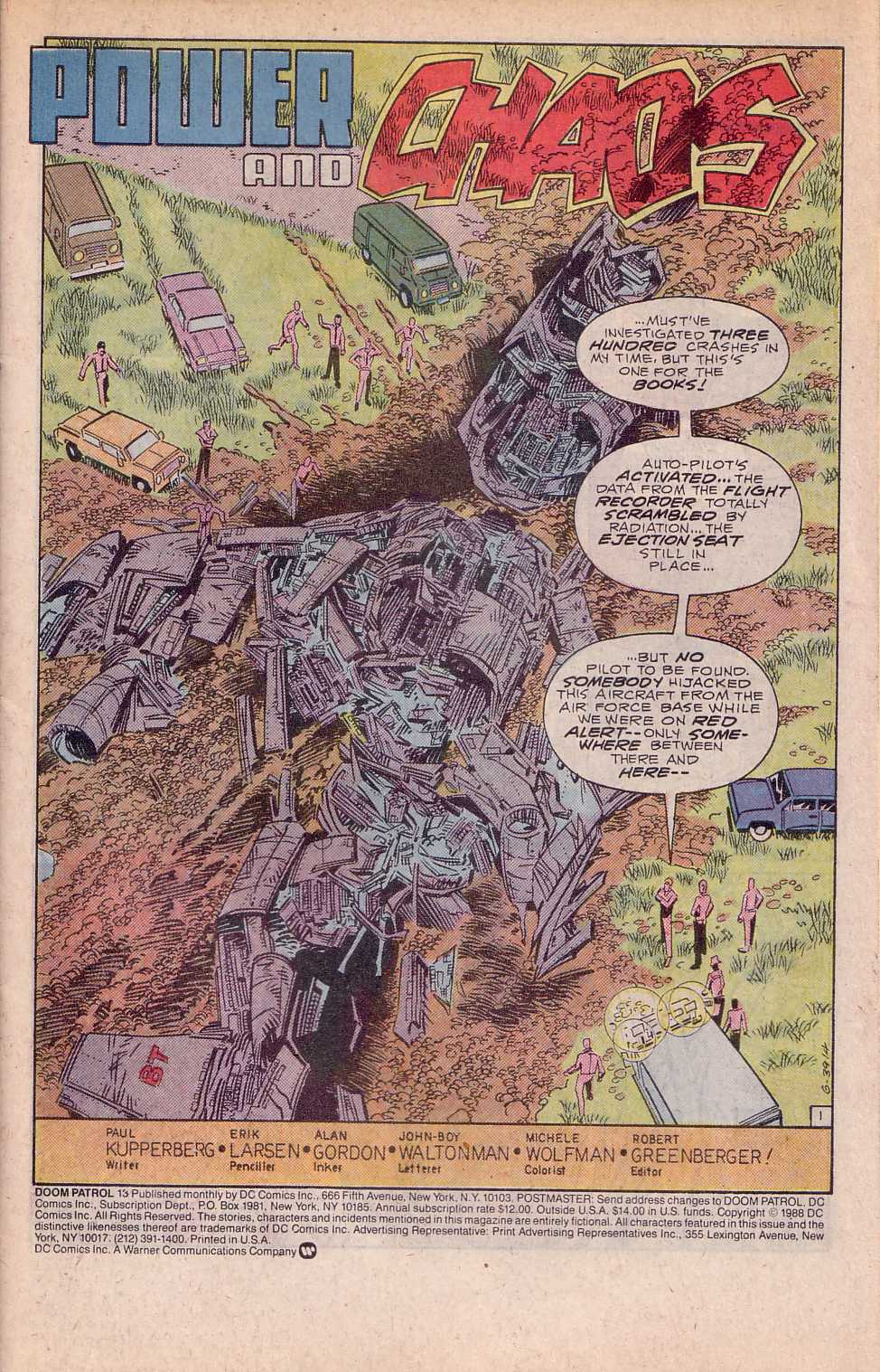 Read online Doom Patrol (1987) comic -  Issue #13 - 2