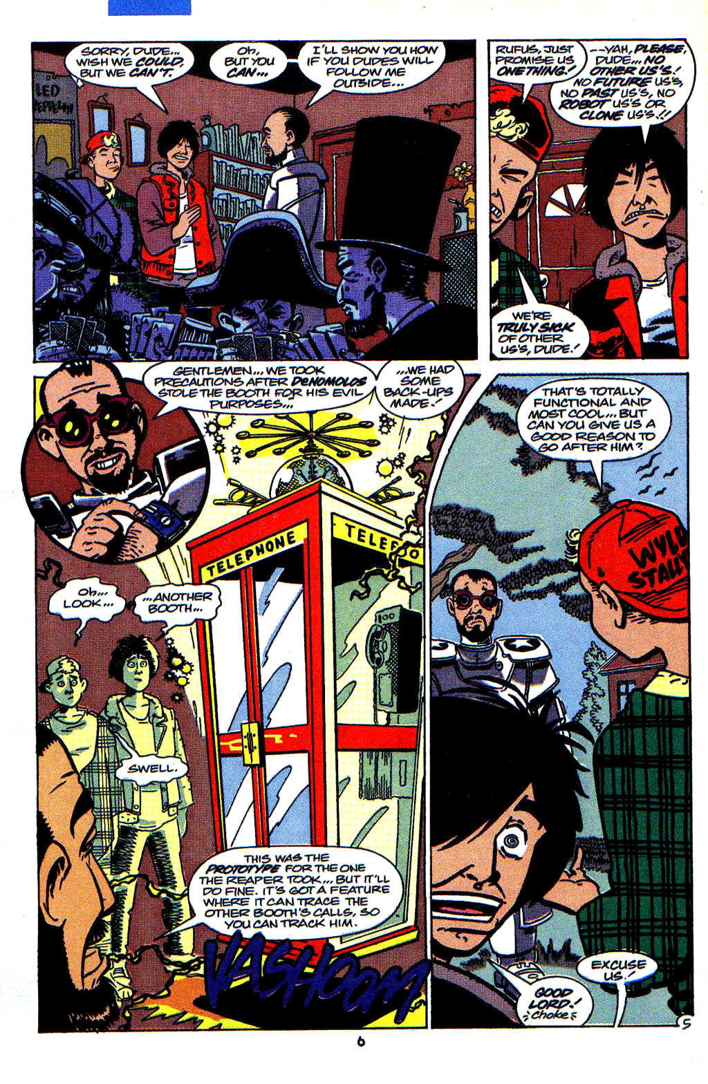 Read online Bill & Ted's Excellent Comic Book comic -  Issue #2 - 6
