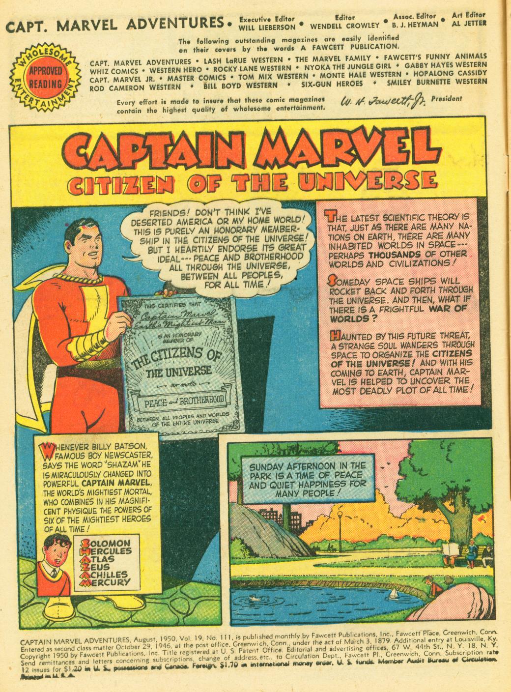 Read online Captain Marvel Adventures comic -  Issue #111 - 4