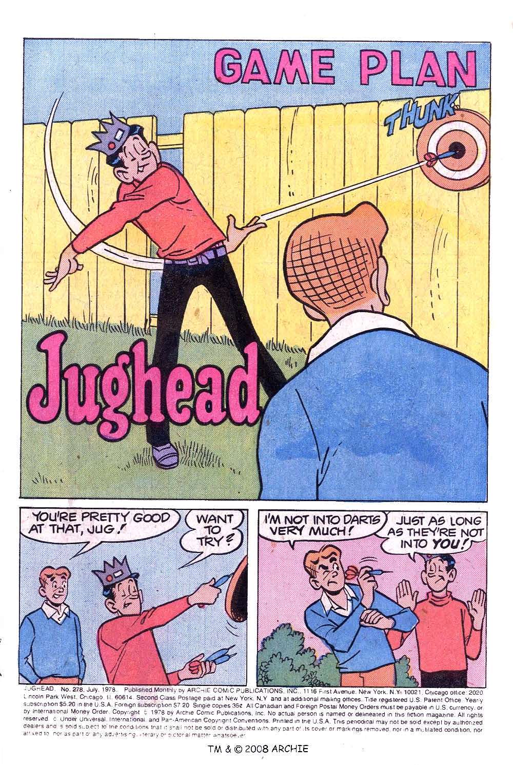 Read online Jughead (1965) comic -  Issue #278 - 3