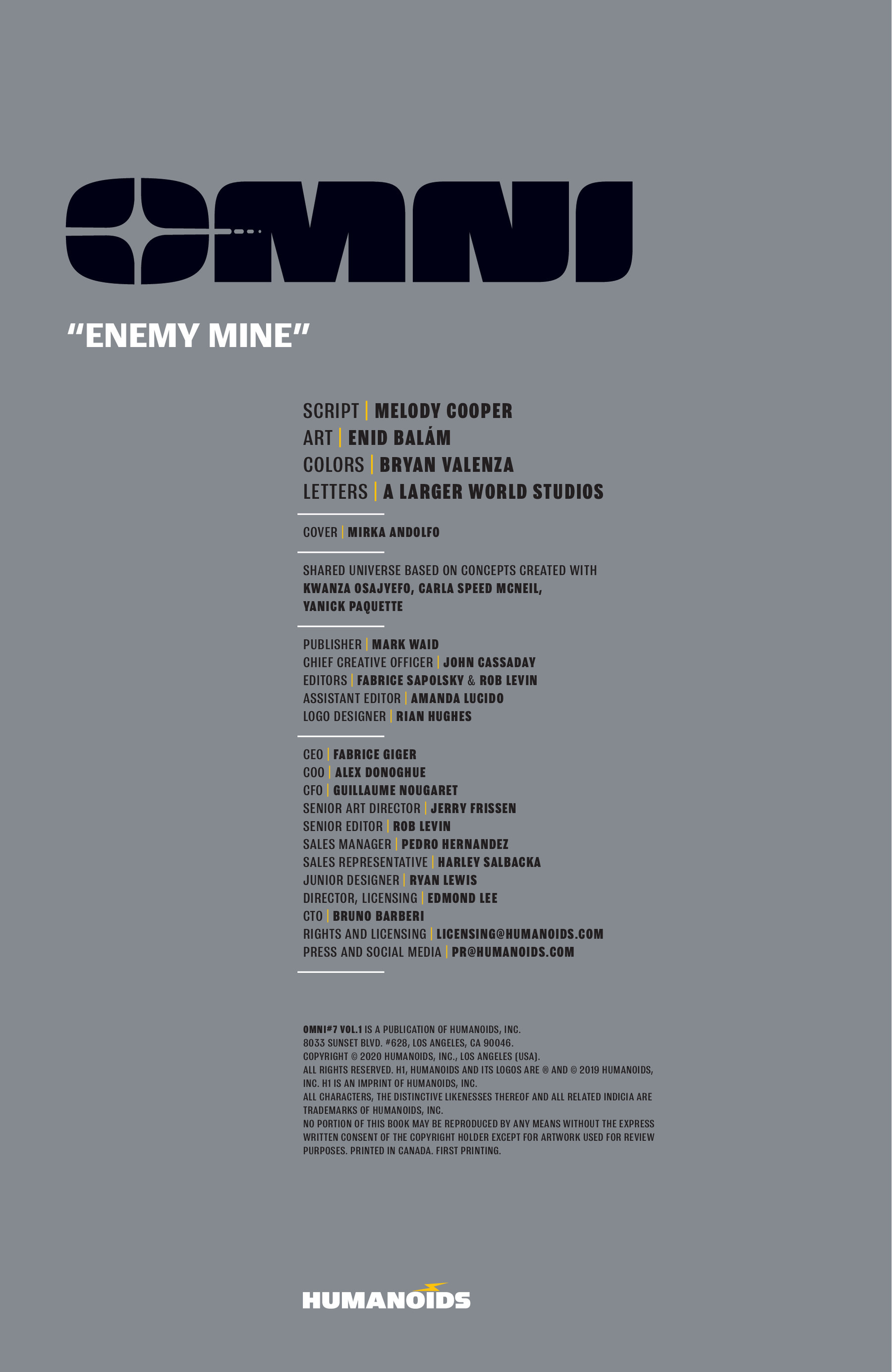 Read online Omni comic -  Issue #7 - 2